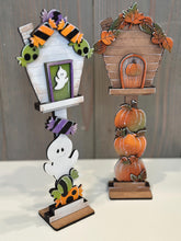 Load image into Gallery viewer, Small Birdhouse Seasonal Holiday Interchangeable File SVG, Glowforge, Christmas, Halloween, Fall, Winter, July, Spring, LuckyHeartDesignsCo