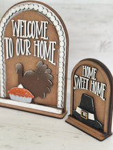 Load image into Gallery viewer, Holiday Shape Set Tall Arch Sign Interchangeable File SVG, TINY, INSERTS only, Christmas, Halloween, Fall, Glowforge, LuckyHeartDesignsCo