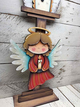Load image into Gallery viewer, Angel Christmas for the Birdhouse Interchangeable File SVG, Santa, Carols Candle Holiday Shapes, Glowforge, Laser, LuckyHeartDesignsCo