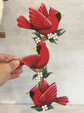 Load image into Gallery viewer, Cardinal for the Birdhouse Interchangeable File SVG, Birds, Cardinals, Memorial, Holiday Shapes, Glowforge, Laser, LuckyHeartDesignsCo