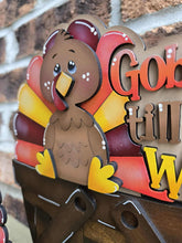 Load image into Gallery viewer, Turkey Gobble For The Flower Basket Interchangeable File SVG, TINY Thanksgiving Fall Tiered Tray, Glowforge, LuckyHeartDesignsCo