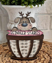 Load image into Gallery viewer, Dog Christmas For The Flower Basket Interchangeable File SVG TINY Puppy Santa Candy Cane Presents Tiered Tray Glowforge, LuckyHeartDesignsCo