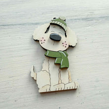 Load image into Gallery viewer, Dog Puppy Christmas Ornament Figure File SVG, Glowforge, Santa, Chihuahua, Poodle, Lab, Personalized Memorial Pet LuckyHeartDesignsCo