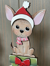 Load image into Gallery viewer, Dog Puppy Christmas Standing Set File SVG, Elf, Sweater, Santa, Holiday, Tree, Chihuahua Tiered Tray Glowforge, LuckyHeartDesignsCo