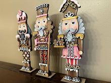 Load image into Gallery viewer, Gingerbread Christmas Nutcracker File SVG, Countdown, Man, House, Tiered Tray, Glowforge Santa, Rudolph, Elf, Holiday, LuckyHeartDesignsCo