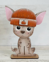 Load image into Gallery viewer, Chihuahua Dog Animal Hats Interchangeable MINI File SVG, Seasonal Leaning sign, Holiday, Pet, Tiered Tray Glowforge, LuckyHeartDesignsCo