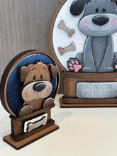 Load image into Gallery viewer, Dog Home Snow Globe Interchangeable File SVG, TINY Glowforge, Pet, Puppy, Tiered Tray LuckyHeartDesignsCo