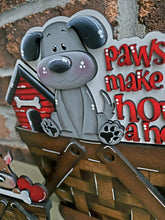 Load image into Gallery viewer, Dog House Home For The Flower Basket Interchangeable (Original and TINY) File SVG, Puppy Tiered Tray, Pets, Glowforge, LuckyHeartDesignsCo