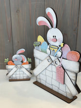 Load image into Gallery viewer, Floppy Easter Bunny For The Flower Basket Interchangeable File SVG, Easter Egg, Carrots, Tiered Tray, Glowforge, LuckyHeartDesignsCo