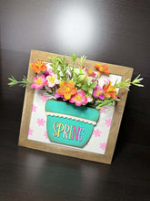 Load image into Gallery viewer, Spring Plant Flower Vase Pot Sign Trio File SVG, Glowforge, Mother's Day, Watering Can, Floral, Grandma, LuckyHeartDesignsCo