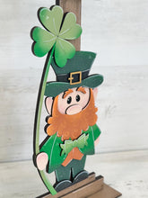 Load image into Gallery viewer, Leprechaun Clover Birdhouse Interchangeable File SVG, St. Patrick's, Day, Gold Holiday Shapes, Glowforge, Laser, LuckyHeartDesignsCo