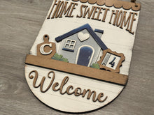 Load image into Gallery viewer, Round and Tag Holiday Door Sign Interchangeable File, SVG Christmas, Easter, Halloween, Fall, Winter, Seasonal, Home, Welcome, glowforge