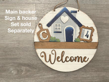 Load image into Gallery viewer, Farm Christmas Holiday Door Sign Interchangeable File, SVG, Barn, Tree, Wreath, Windmill, Lights, Seasonal Home Welcome, glowforge