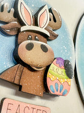 Load image into Gallery viewer, Moose Easter Bunny Carrots Snow Globe Interchangeable File SVG, TINY, Glowforge, Spring, Woodland Eggs Tiered Tray LuckyHeartDesignsCo