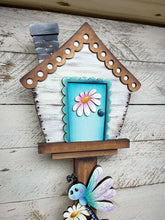 Load image into Gallery viewer, Dragonfly Birdhouse Interchangeable File SVG, Glowforge, Daisy, Butterfly, Seasonal, Holiday Summer, Spring, Bird house, LuckyHeartDesignsCo