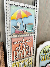 Load image into Gallery viewer, Summer Leaning Sign File SVG, Glowforge Tiered Tray, LuckyHeartDesignsCo