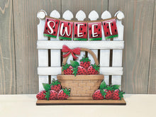 Load image into Gallery viewer, Strawberry Holiday Door Sign Interchangeable File, SVG, Summer, Fruit, Basket, Spring, Farm Fresh, Basket, Seasonal Home Welcome, glowforge