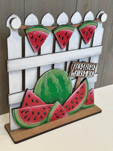 Load image into Gallery viewer, Watermelon Holiday Door Sign Interchangeable File, SVG, Spring, Summer, Fruit, Basket, Farm Fresh, Seasonal Home Welcome, glowforge