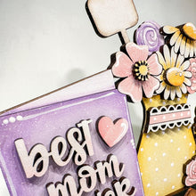 Load image into Gallery viewer, Mother's Day Card Flower Basket Interchangeable File SVG, Mom, Grandma, Floral, Flowers,Daisy, Tiered Tray, Glowforge, LuckyHeartDesignsCo
