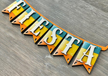 Load image into Gallery viewer, Cinco De Mayo Banner Holiday Door Sign Interchangeable File, SVG, Fence, Standing, Fiesta, Piñata, Cactus, Seasonal Home Welcome, glowforge