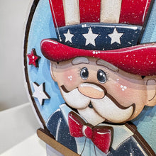 Load image into Gallery viewer, Uncle Sam Snow Globe Interchangeable File SVG, TINY Fourth, Glowforge, Summer, Fireworks, America, USA, Tiered Tray LuckyHeartDesignsCo
