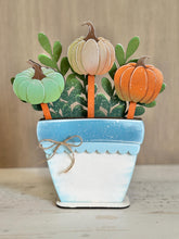 Load image into Gallery viewer, Pumpkin Mug Stick File SVG, Glowforge Tiered Tray, Tray Decor, Farm, Fall, Patch, Pumpkins, Plant Topper, Gift, LuckyHeartDesignsCo