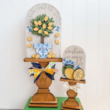 Load image into Gallery viewer, Lemon Tall Arch Sign Interchangeable File SVG, TINY, INSERT only Fruit, Lemonade, Summer Glowforge Spring Tiered Tray LuckyHeartDesignsCo