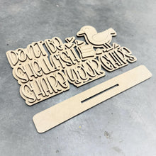 Load image into Gallery viewer, Beach Seagull Shelf Sitter Sign File SVG, Summer, Sandcastle, Tiered Tray Glowforge, LuckyHeartDesignsCo