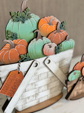 Load image into Gallery viewer, Pumpkin Patch For The Flower Basket Interchangeable File SVG, TINY, Fall Farm, Pumpkins, Gourd, Tiered Tray, Glowforge, LuckyHeartDesignsCo