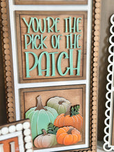 Load image into Gallery viewer, Pumpkins Patch Interchangeable Leaning Sign File SVG, Glowforge, Fall, Harvest, Gourd , Farm, Leaves, LuckyHeartDesignsCo