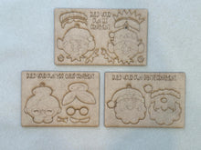 Load image into Gallery viewer, Santa and Friends Pop Out Christmas Ornament Craft Bundle File SVG, Mrs. Claus, Elf, Elves, Kids Craft, Glowforge, LuckyHeartDesignsCo