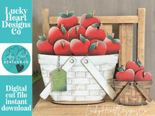 Load image into Gallery viewer, Apples Summer For The Flower Basket Interchangeable File SVG, TINY, Fall Farm, Teacher, School, Tiered Tray, Glowforge, LuckyHeartDesignsCo