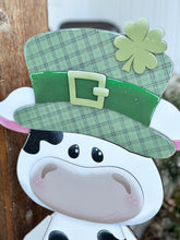 Load image into Gallery viewer, Dairy Cow Porch Interchangeable Hats File SVG, Seasonal, Christmas, Valentine, Holiday, Farm, Halloween Fall, Glowforge, LuckyHeartDesignsCo