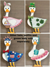 Load image into Gallery viewer, Summer Goose Animal Hats Interchangeable Outfit File SVG, Swimming, Beach, Pool Float, Seasonal, Holiday, Glowforge, LuckyHeartDesignsCo