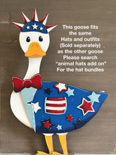 Load image into Gallery viewer, Goose Front Porch Animal Hats Interchangeable File SVG, Goose ONLY, Duck, Outfits, Seasonal, Holiday, Farm, Glowforge, LuckyHeartDesignsCo