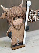 Load image into Gallery viewer, Highland Flag Interchangeable File SVG, Cow, Farm, Seasonal, Holiday, Glowforge, LuckyHeartDesignsCo