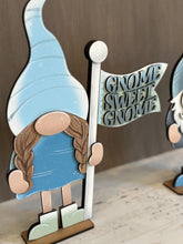 Load image into Gallery viewer, Gnome Flag Interchangeable File SVG, Gnomes, Seasonal, Holiday, Glowforge, LuckyHeartDesignsCo