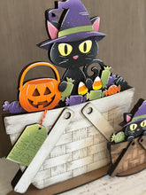Load image into Gallery viewer, Black Cat Candy Halloween For The Flower Basket Interchangeable File SVG, TINY, Potion, Pumpkin, Witch, Glowforge, LuckyHeartDesignsCo