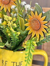 Load image into Gallery viewer, Sunflower Mug Stick File SVG, Glowforge Tiered Tray, Tray Decor, Fall, Flower, Floral, Plant Topper, Gift, LuckyHeartDesignsCo