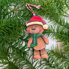 Load image into Gallery viewer, Teddy Bear Christmas Ornament File SVG, Glowforge, Santa, Elf, Reindeer, Rudolph, Cute, Baby, Kids, LuckyHeartDesignsCo