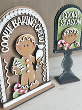 Load image into Gallery viewer, Gingerbread Baking Tall Arch Sign Interchangeable File SVG, TINY, INSERT only, Cookie, Christmas Glowforge, Tiered Tray LuckyHeartDesignsCo