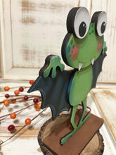 Load image into Gallery viewer, Frog Halloween Costume Standing File SVG, Witch, Vampire, Jack-o-lantern, Cute, Trick Or Treat Tiered Tray Glowforge, LuckyHeartDesignsCo