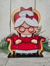 Load image into Gallery viewer, Christmas Santa Chair Interchangeable Shelf Sitter Hanging File SVG, Ledge, Hanger, Tiered Tray Glowforge LuckyHeartDesignsCo