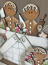 Load image into Gallery viewer, Gingerbread Baking Spirits Flower Basket Interchangeable File SVG, TINY, Christmas, Cookie, Man Men, Holiday, Glowforge, LuckyHeartDesignsCo