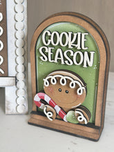 Load image into Gallery viewer, Gingerbread Baking Tall Arch Sign Interchangeable File SVG, TINY, INSERT only, Cookie, Christmas Glowforge, Tiered Tray LuckyHeartDesignsCo