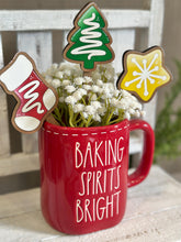 Load image into Gallery viewer, Christmas Sweets Mug Stick File SVG, Glowforge Tiered Tray, Candy Cane, Gingerbread Man, Cookie, Tree Plant Topper Gift, LuckyHeartDesignsCo