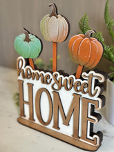 Load image into Gallery viewer, Home Sweet Home Desk Holder Mug Stick File SVG, Glowforge Tiered Tray, Plant Topper Gift, LuckyHeartDesignsCo