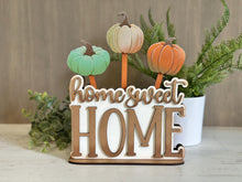 Load image into Gallery viewer, Home Sweet Home Desk Holder Mug Stick File SVG, Glowforge Tiered Tray, Plant Topper Gift, LuckyHeartDesignsCo