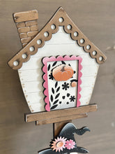 Load image into Gallery viewer, Ghost Flower Birdhouse Interchangeable File SVG, Glowforge, Halloween Pumpkin Trick or Treat, Seasonal, Holiday Shapes, LuckyHeartDesignsCo