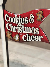 Load image into Gallery viewer, Christmas Flag Interchangeable File SVG, Candy Cane, Gingerbread, Cookie, Highland, Seasonal, Holiday, Glowforge, LuckyHeartDesignsCo